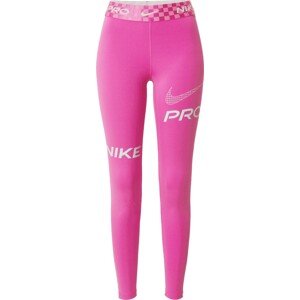 Sportovní kalhoty Nike kouřově šedá / svítivě růžová