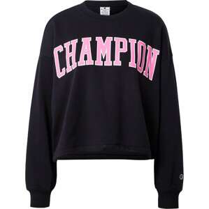 Mikina Champion Authentic Athletic Apparel pink / černá / bílá