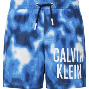 Plavecké šortky Calvin Klein Swimwear námořnická modř / tyrkysová / bílá