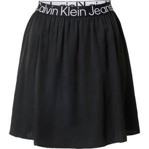 Sukně Calvin Klein Jeans černá / bílá