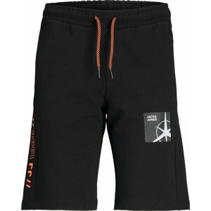 Kalhoty 'Filo' Jack & Jones Junior oranžová / černá / bílá