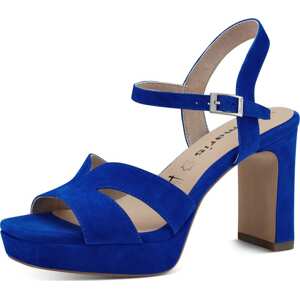 Páskové sandály tamaris královská modrá