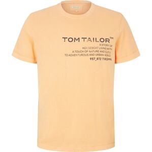 Tričko Tom Tailor chladná modrá / pastelově oranžová