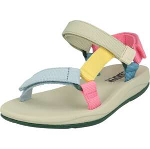 Páskové sandály 'Match' Camper režná / světlemodrá / žlutá / světle růžová
