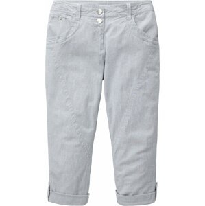 Kalhoty Tom Tailor kouřově modrá / bílá