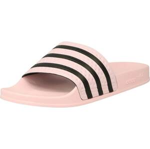 Pantofle 'Adilette' adidas Originals růžová / černá