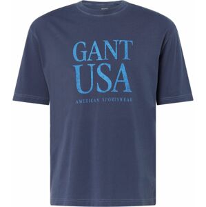 Tričko Gant modrá / námořnická modř