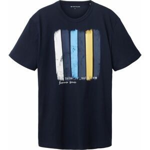 Tričko Tom Tailor námořnická modř / světlemodrá / žlutá / bílá