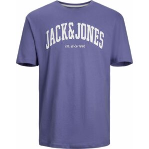 Tričko 'Josh' jack & jones fialová / bílá