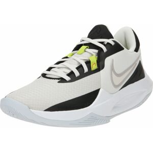Sportovní boty 'Precision 6' Nike béžová / svítivě žlutá / černá / bílá