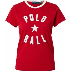Tričko Polo Ralph Lauren červená / bílá