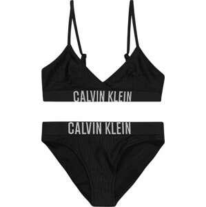 Bikiny Calvin Klein Swimwear černá / bílá