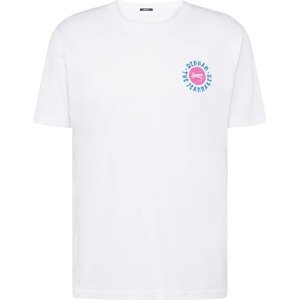 Tričko Denham modrá / pink / bílá