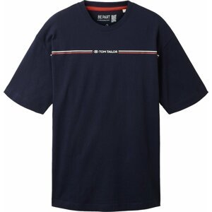 Tričko Tom Tailor námořnická modř / červená / bílá