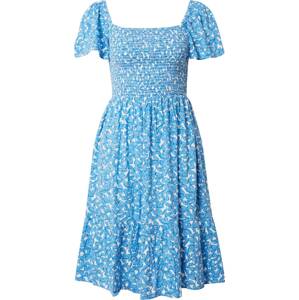 Letní šaty GAP světlemodrá / bílá