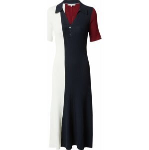 Šaty Tommy Hilfiger námořnická modř / bordó / bílá