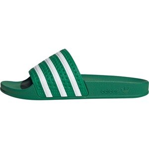 Pantofle 'Adilette' adidas Originals trávově zelená / bílá