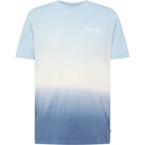 Tričko QS by s.Oliver kouřově modrá / světlemodrá / tmavě modrá / bílá