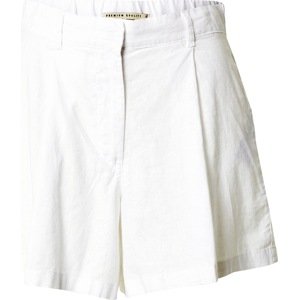 Kalhoty se sklady v pase 'Sonja' Gina Tricot bílá