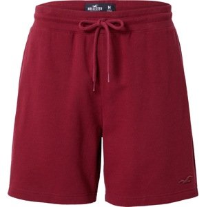 Kalhoty Hollister karmínově červené