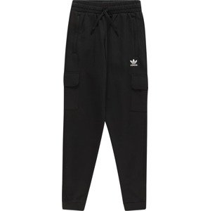 Kalhoty 'Fleece ' adidas Originals černá / bílá