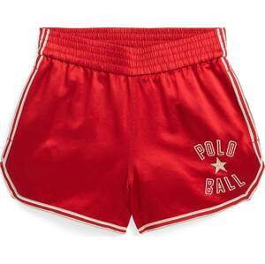 Kalhoty 'RALLY' Polo Ralph Lauren béžová / červená / bílá