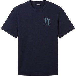 Tričko Tom Tailor modrá / marine modrá