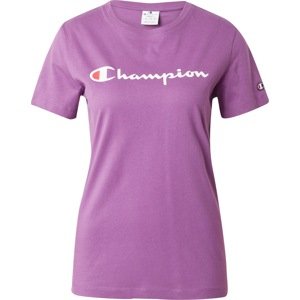 Tričko Champion Authentic Athletic Apparel fialová / červená / bílá