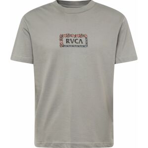 Tričko RVCA šedá / růžová / černá / bílá