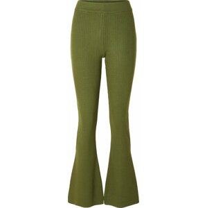 Kalhoty 'KARO' Selected Femme tmavě zelená