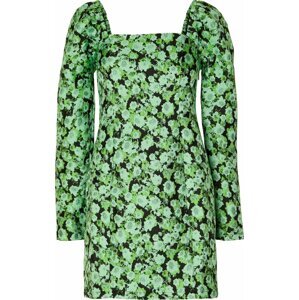 Šaty 'Natalie' Selected Femme zelená / světle zelená / černá