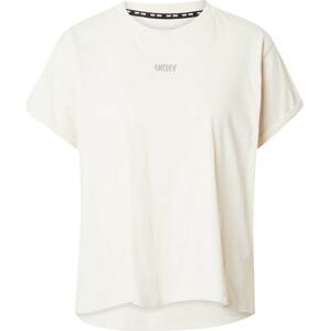 Funkční tričko DKNY Performance béžová / stříbrná