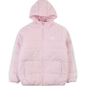 Sportovní bunda ADIDAS SPORTSWEAR pastelově růžová / bílá