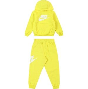 Joggingová souprava Nike Sportswear svítivě žlutá / bílá