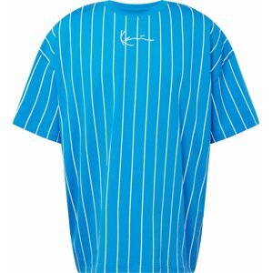 Tričko 'Pinstripe' Karl Kani modrá / bílá