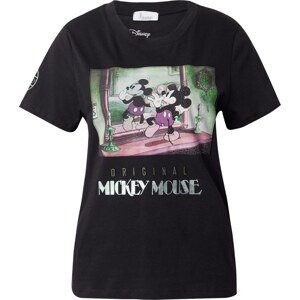 Tričko 'Original Mickey' Princess GOES HOLLYWOOD písková / světle zelená / červená / černá