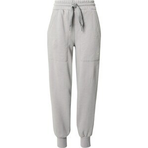 Sportovní kalhoty 'Fleece' adidas by stella mccartney šedá / bílá