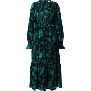 Šaty Fabienne Chapot zelená / petrolejová / černá