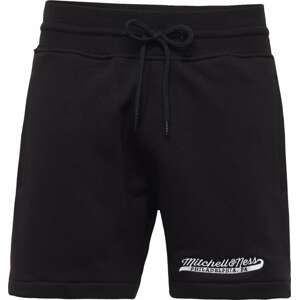 Sportovní kalhoty Mitchell & Ness černá / bílá