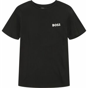 Tričko BOSS Kidswear tmavě šedá / černá / offwhite