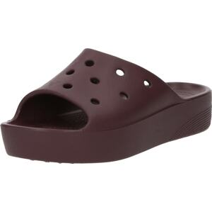 Pantofle Crocs burgundská červeň