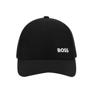 BOSS Kidswear Klobouk černá / bílá