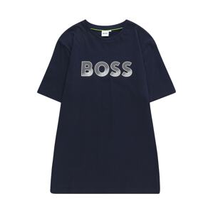 BOSS Kidswear Tričko marine modrá / bílá