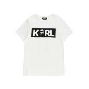 Karl Lagerfeld Tričko tělová / černá / bílá
