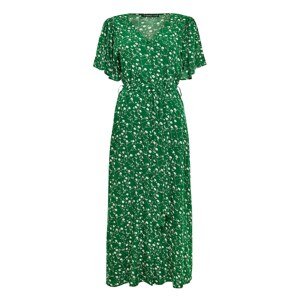 Threadbare Košilové šaty 'Fruit'  trávově zelená / bílá