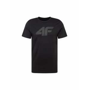 4F Funkční tričko tmavě šedá / černá