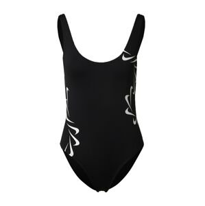 Nike Swim Sportovní plavky černá / bílá