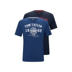 TOM TAILOR Tričko  modrá / námořnická modř / červená / bílá
