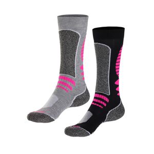 LASCANA ACTIVE Sportovní ponožky  šedá / pink