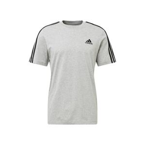 ADIDAS SPORTSWEAR Funkční tričko šedý melír / černá